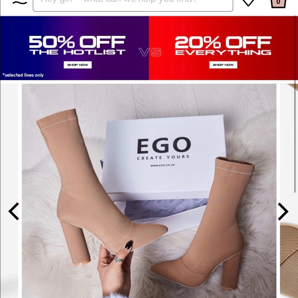 Brand new nude knit booties!